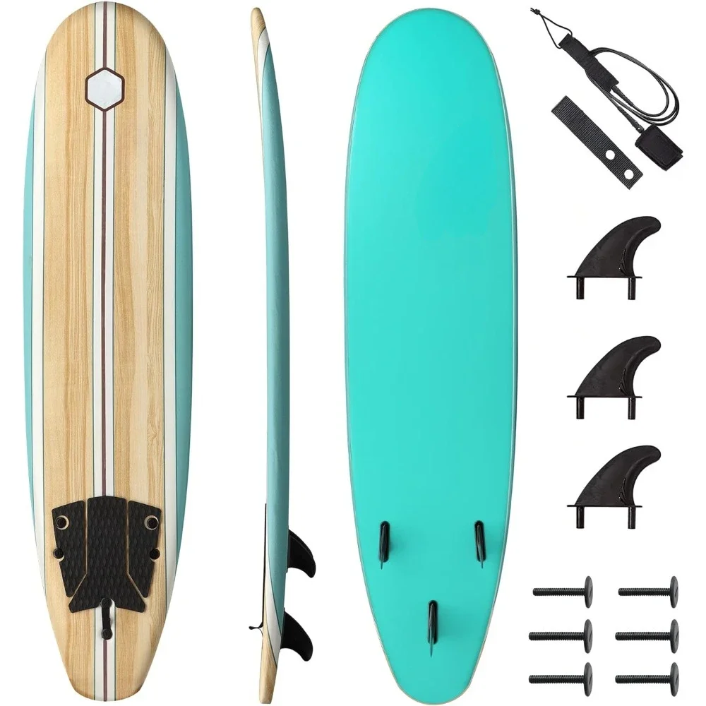 7ft Soft Top Foam Beginner Surfboard Perfect Longboard for Surfing Beach Fun and Water Sports Lightweight and Durable