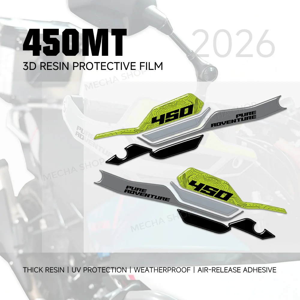 Motocross Hand Guard Protetion Decals For CFMOTO 450MT  450 MT 2024-2026 3D Motorcycle Handguard Shield Stickers