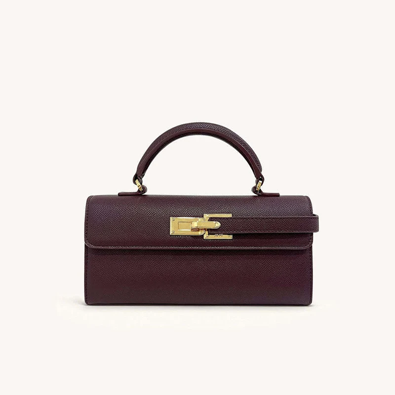 حقيبة يد JW Maillard Kelly، حقيبة مربعة صغيرة، حقيبة كروس محمولة باليد، حقيبة كتف واحدة فاخرة