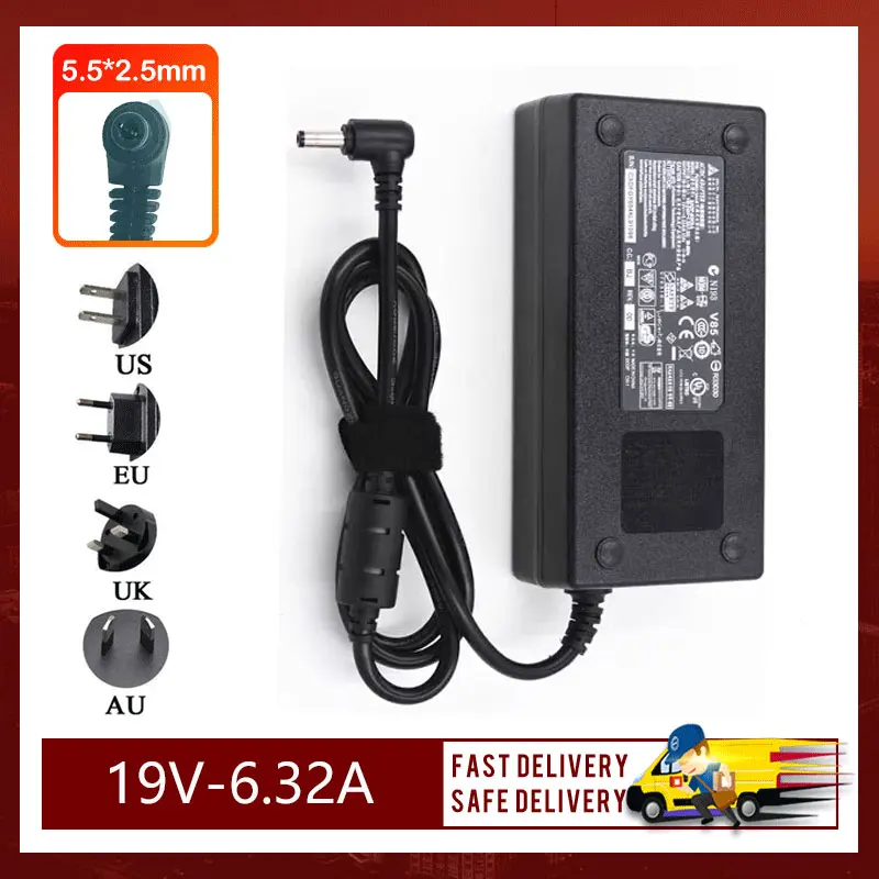 New 19V 6.32A 120W 5.5*2.5MM AC power adapter For One-machine computer charger