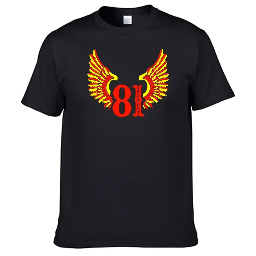 Support 81 Hells Angels T Shirt 100% Cotton Top Sales Shirt N12