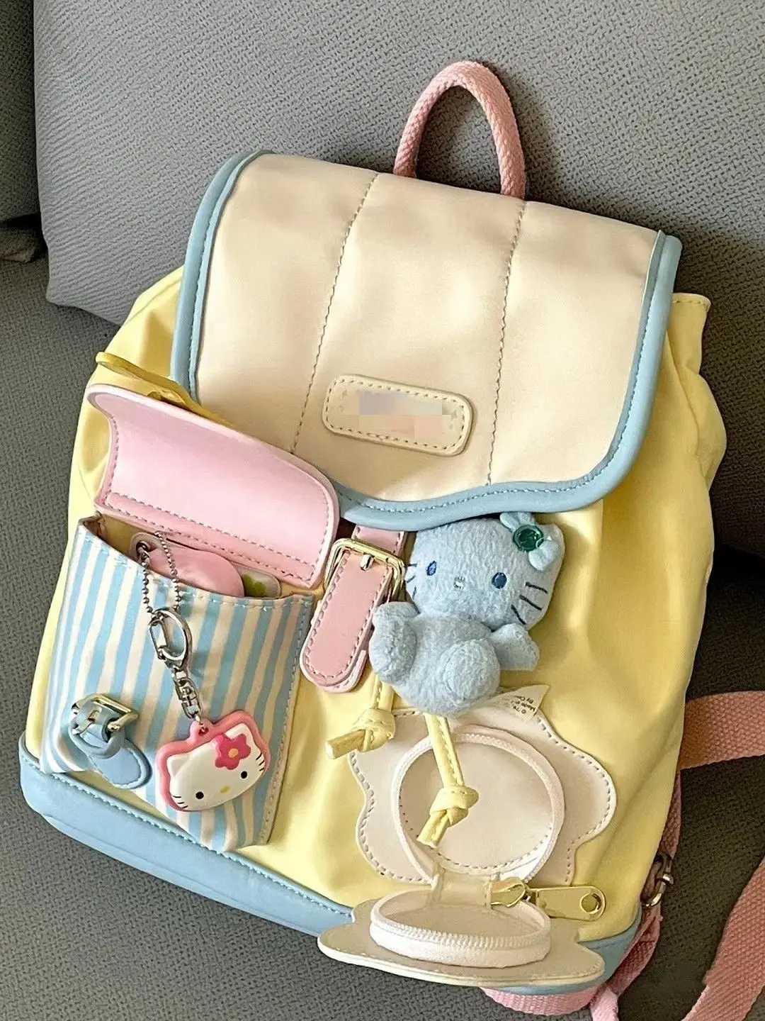 New Fashion Women Backpack Multifunctional Cute Women Handbag Classic sailcloth School Bag for Girl Sweet Travel Backpack