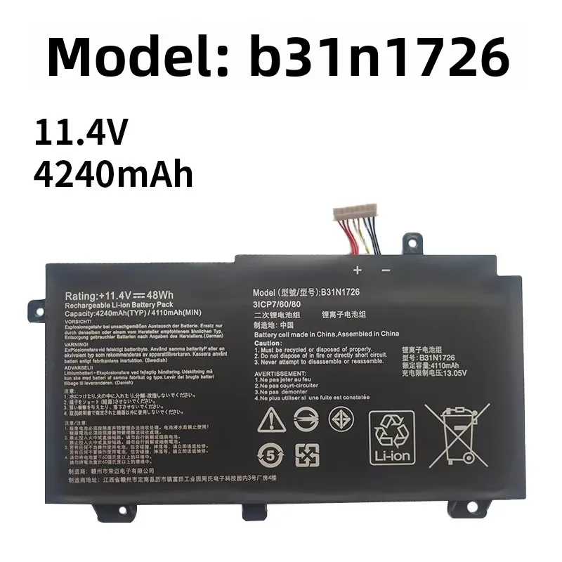 

Compatible with ASUS B31N1726 FX80GE/GM FX86FE/FM FX504 FX505 laptop battery