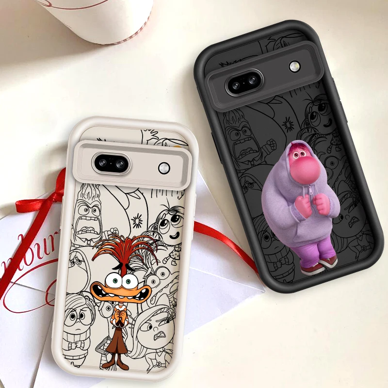 

Disney Inside Out 2 Cute For Google Pixel 9 8A 8 7 7A Pro XL 5G Eye Ladder Phone Case Soft TPU Shockproof Cover Soft Phone Case