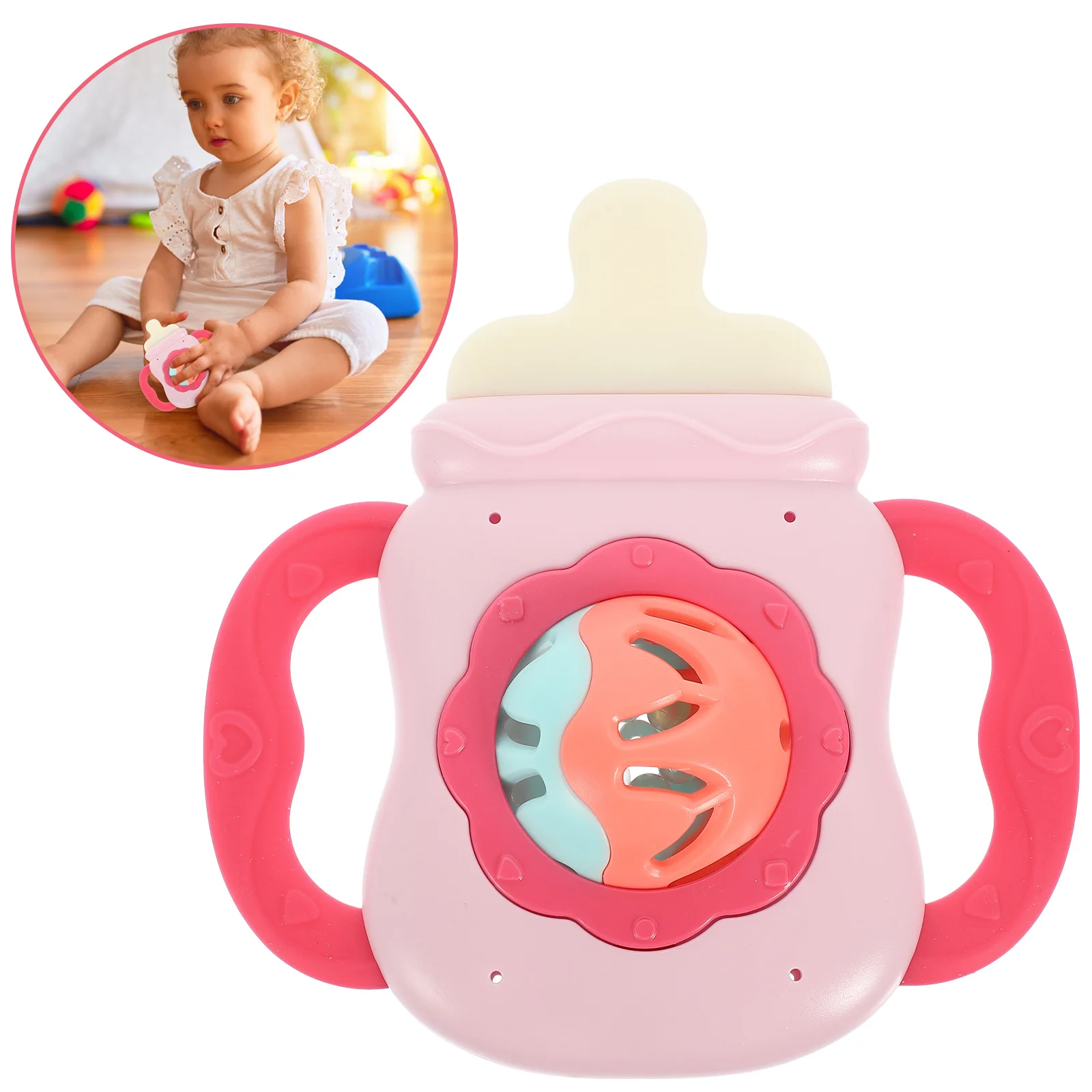 

Premium Baby Toddler Shaking Musical Rattle Infant Teething Rattle Easy Grip Small Size Safe Newborns Teething Relief Shake