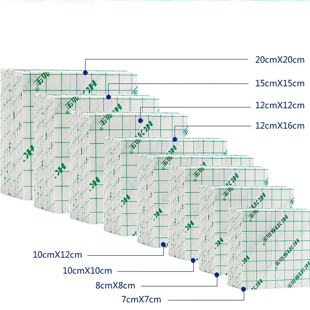 Bộ 100 PU Chống Thấm Nước Phim Y Tế Băng Vết Thương Cố Định Băng Keo Sửa Chữa Hình Xăm Bộ Phim Hình Xăm Aftercare Lành Da