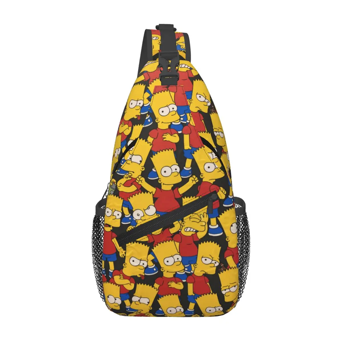 

Custom The Simpsons Bart Sling Crossbody Backpack for Women Men Waterproof For Traveling Daypack Printing Shoulder Backpack