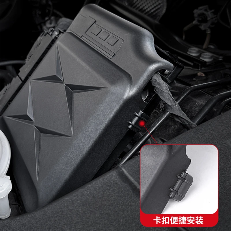 For Audi Q5 FY 2018 2019 2020 2021 2022 2023 Car engine computer protection cover ABS material interior protective component