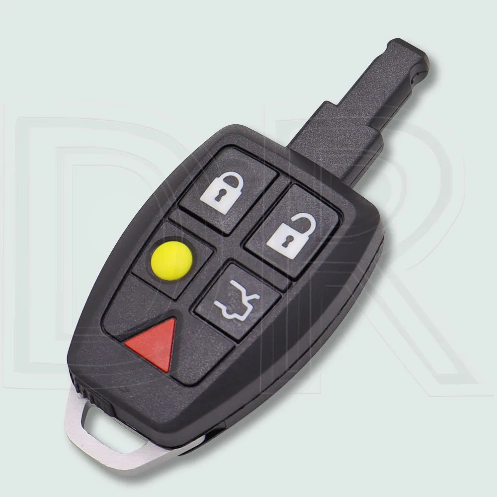 DR 交換用車リモートキーシェルケース Fob ハウジングカバー 30772198   / LTQV0315TX ボルボ C30 S40 V50 C70 2005-2013