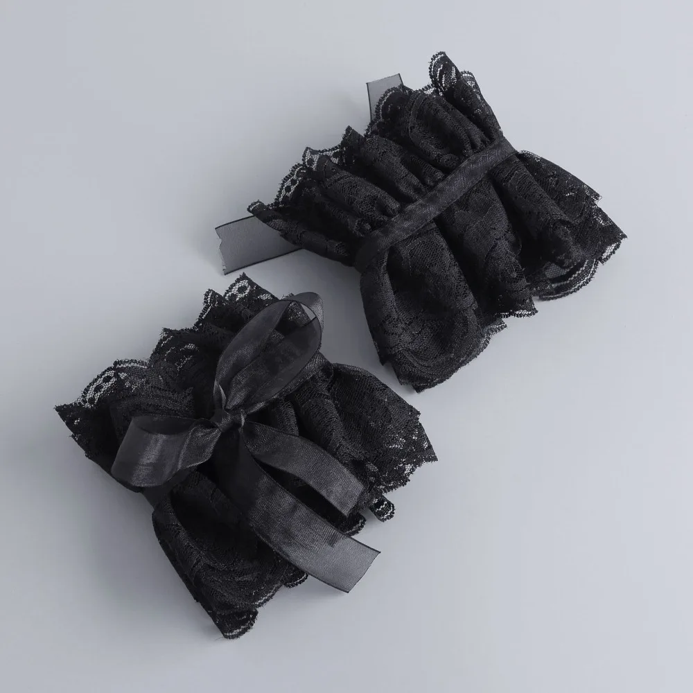 Fashion Victorian Lace Jabot Collar Detachable Solid Color Fake Collar Ralph Collar Stage Performance Costume Accessory