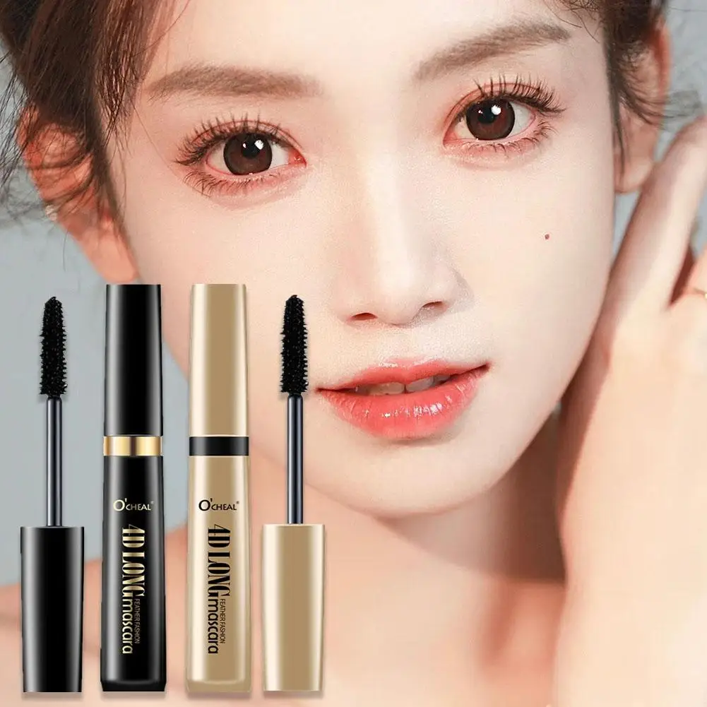 4D Mascara Slender Thick Curling Long Eyelashes Primer Waterproof Non-Smudge Lasting Anti-Sweat Mascara 1pc M3R4