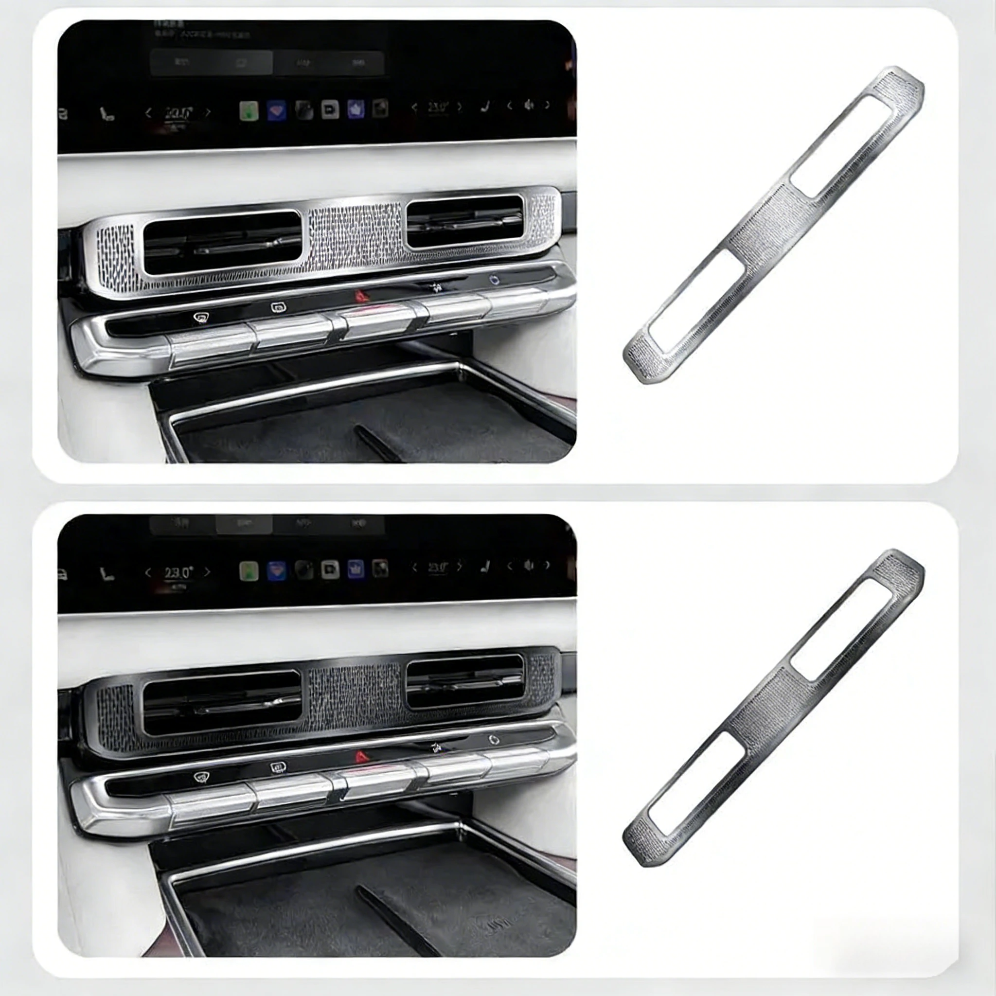 For ZEEKR 9X 2025 2026 Central control air outlet protective cover front cabin protective cover interior Accessories