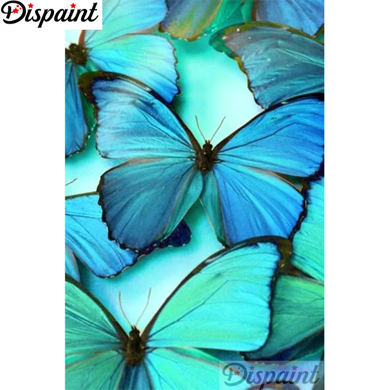 

Dispaint Full Square/Round Drill 5D DIY Diamond Painting "Animal butterfly" 3D Embroidery Cross Stitch Home Decor Gift A12290