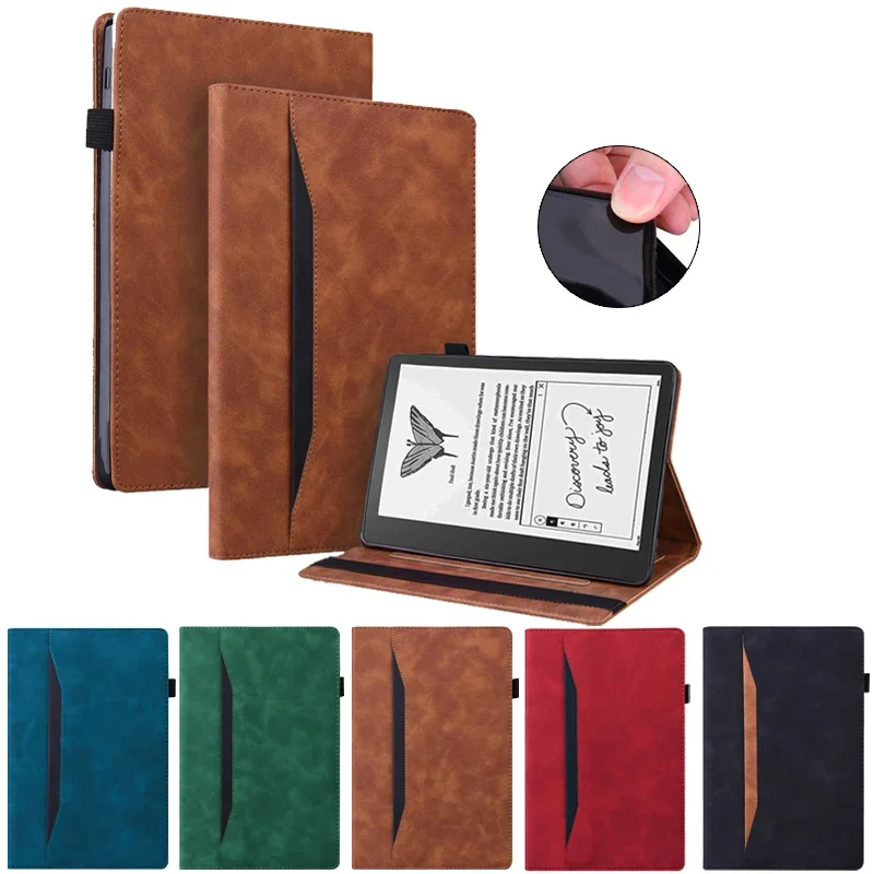 

For Funda Kindle Scribe 10.2 Case PU Leather Flip Stand Business Folio TPU Back for Amazon Kindle Scribe Case Cover 10.2 inch