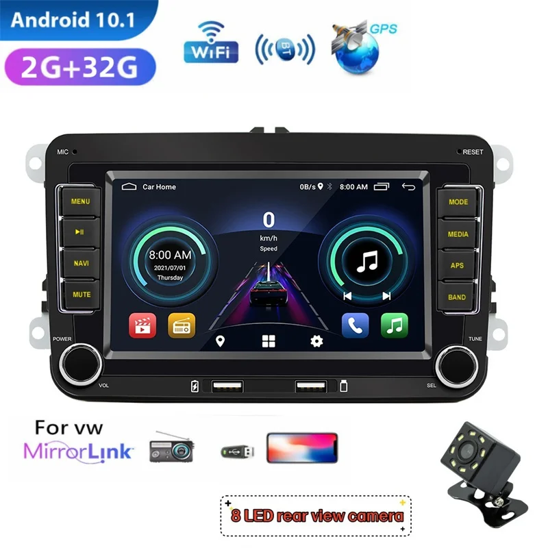 

Автомагнитола для VW Volkswagen Passat B7 B6 Golf Touran Polo Tiguan Jetta 2 din Android 11 Carplay DVD GPS