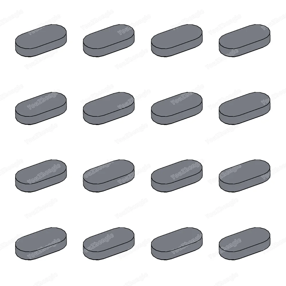 1126 Building Block Tile Round 1x2 Oval Parts Assembly MOC Figures Street Scene Mecha Gear Scene Match Model Boys Gifts DIY Toys