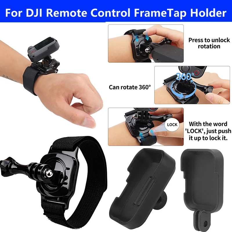 For DJI Osmo Pocket 4Pro/Mobile 8P FrameTap Expansion Cage Remote Control Wrist Strap Frame Case Mount Bracket Adapter Accessory