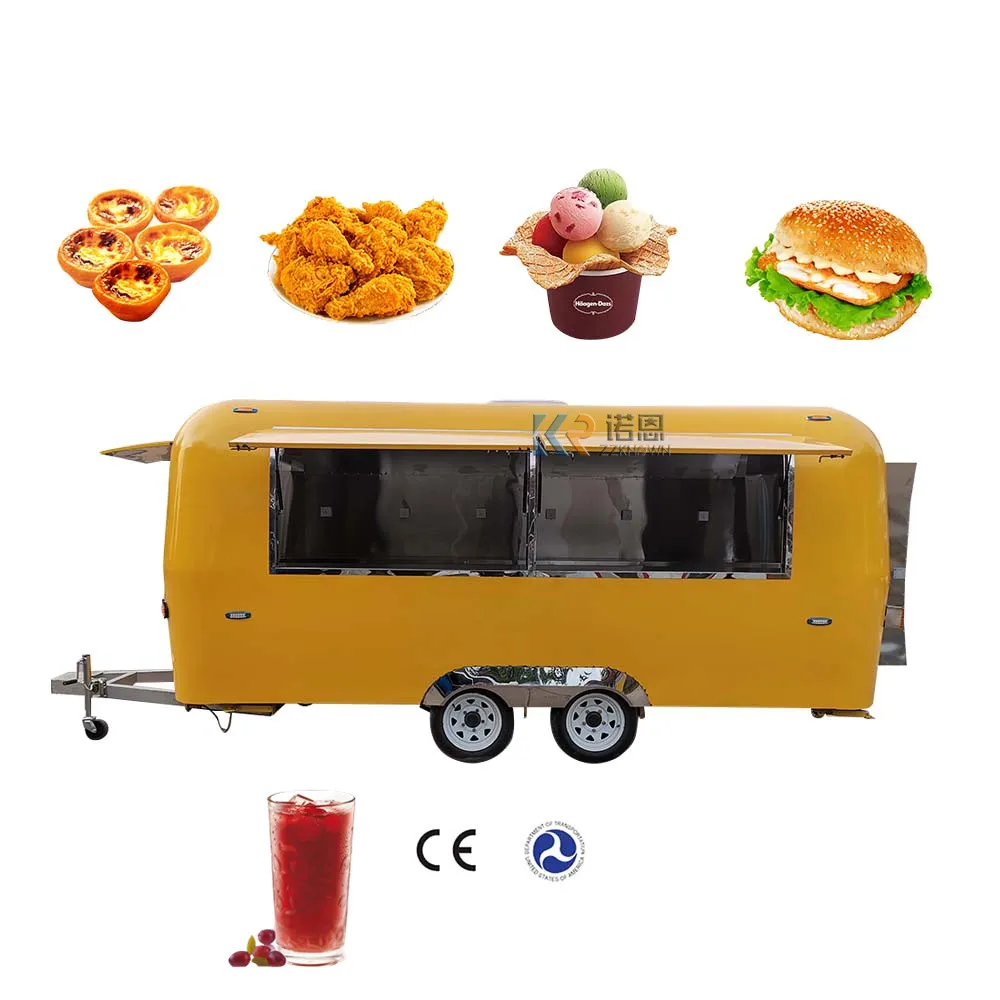 USA Standard Food Truck With Kitchen Equipment Mobile Food Trailer Catering Truck For Selling Bugers