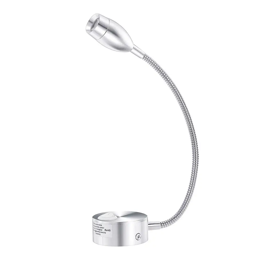 Rotating Wall Light Bedroom Read Adjustable Headboard Silver Clamp Book Sconce