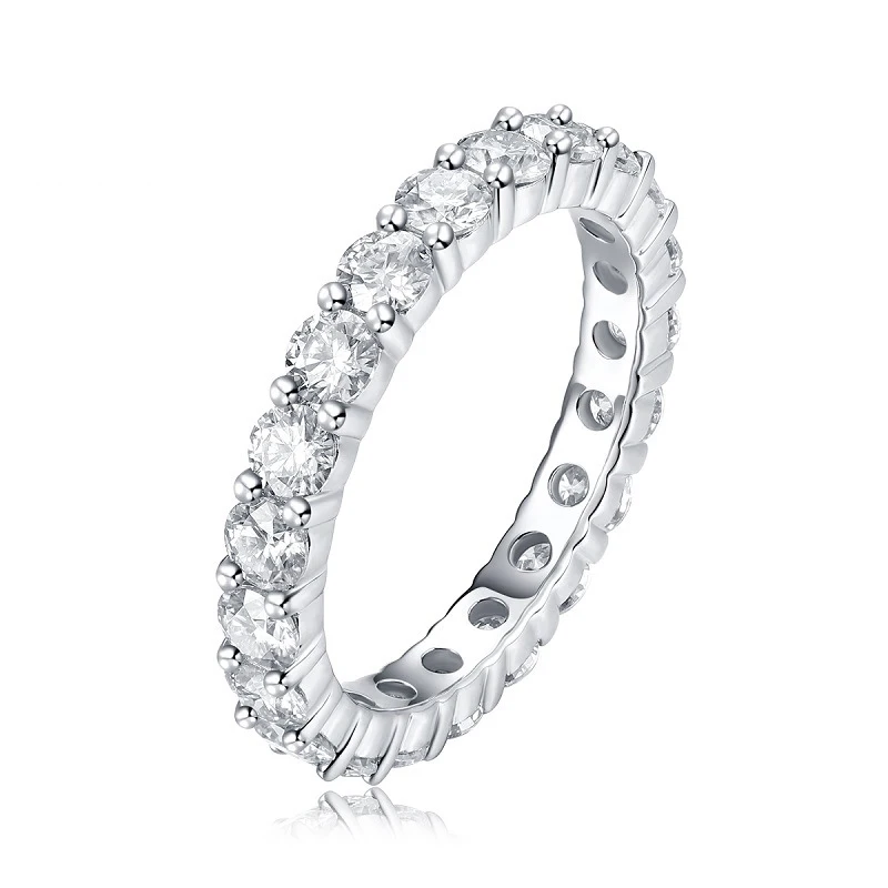 

D Color Moissanite Wedding Band Ring 925 Sterling Silver Rings For Women Jewelry Wholesale