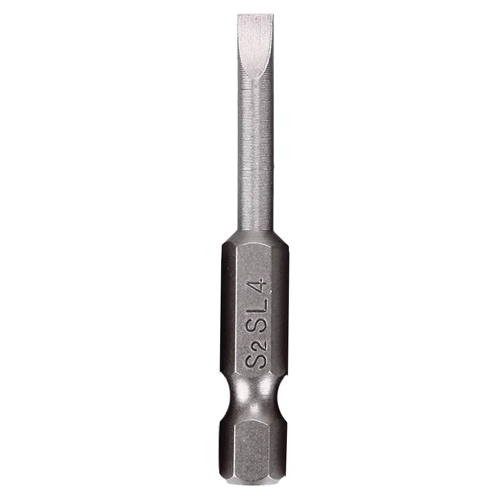 Punta per cacciavite con punta a taglio Utensili manuali Sostituzione portatile magnetica per la casa Argento 2.0-6.0mm Accessori a testa piatta