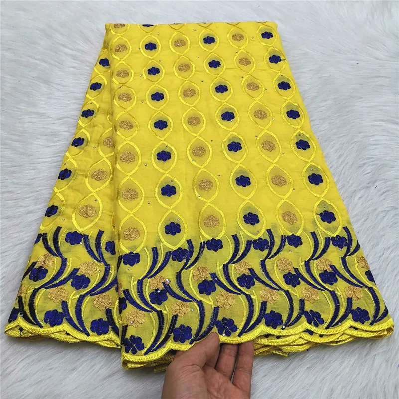 

Yellow African Cotton Lace Fabric, Swiss Voile Lace, Switzerland, High Quality, Nigerian Embroidery, 5Yards, 2023