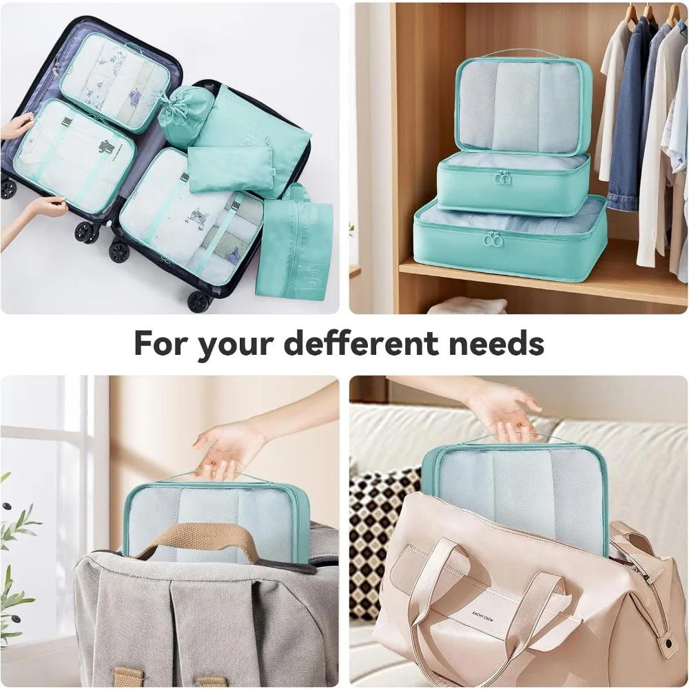 AnyZip 수하물 세트 10피스 하드쉘 여행가방 세트 PC ABS 경량 여행가방 4개의 더블 스피너 휠 TSA 잠금장치 20