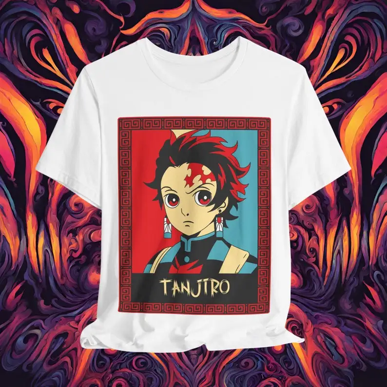 TANJIRO KAMADO T-Shirt, Demon slayer Shirt, Anime Shirt, Anime Unisex T-Shirt, Aesthetic Anime T-Shirt,