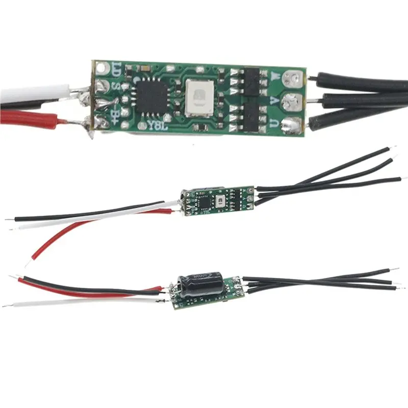 AAAEL-2X 1S DC 3V-6V 3.7V 3.5A Mini BLDC Motore Brushless Driver Board Regolatore Elettrico Azionamento Per Motore Brushless Verde