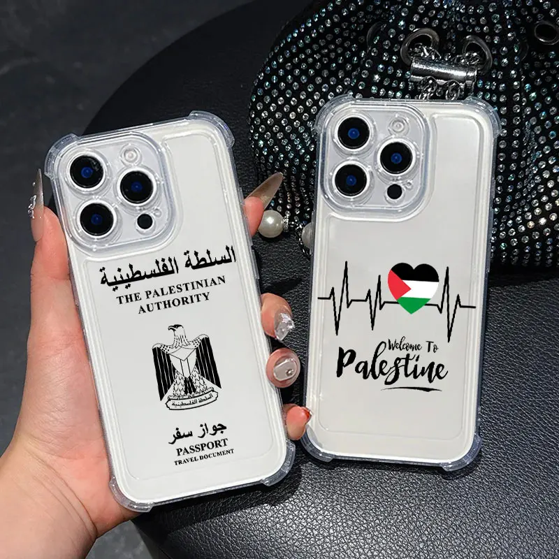 Palestine Love Passport Case For Samsung Galaxy A17 A27 A37 A57 A07 A56 A26 A36 A06 A16 A55 A35 A25 A15 A54 A52 A34 Clear Cover