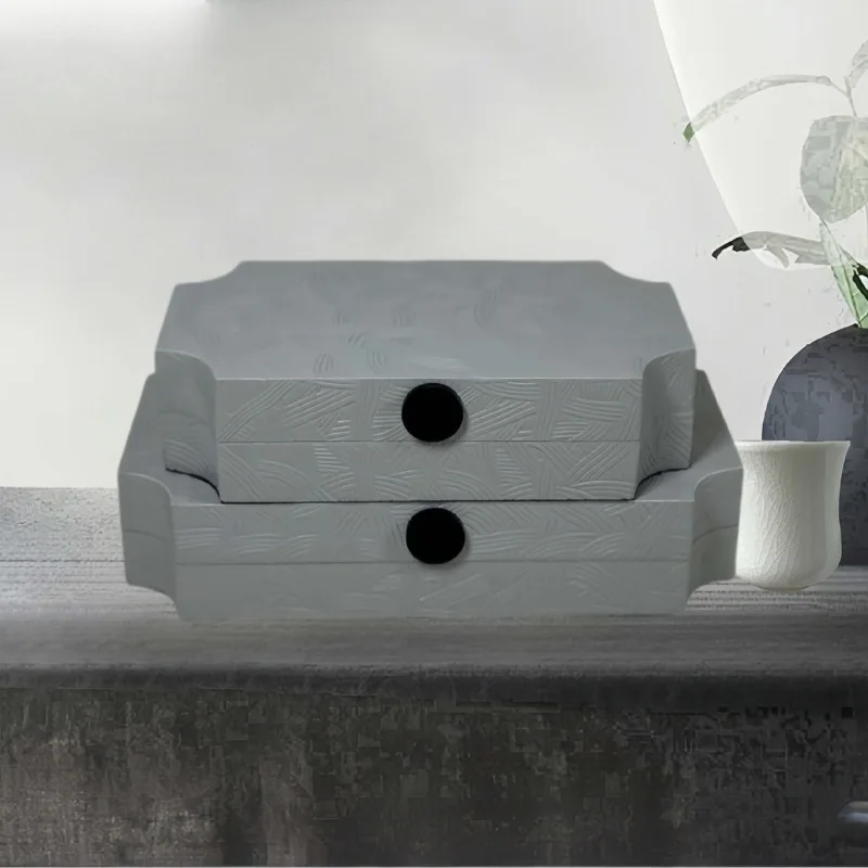 

Leather Jewelry Box Necklaces Luxury Storage Boxes Earring Bracelet Display Case Home Ornament Jewellery Organizer Supplies