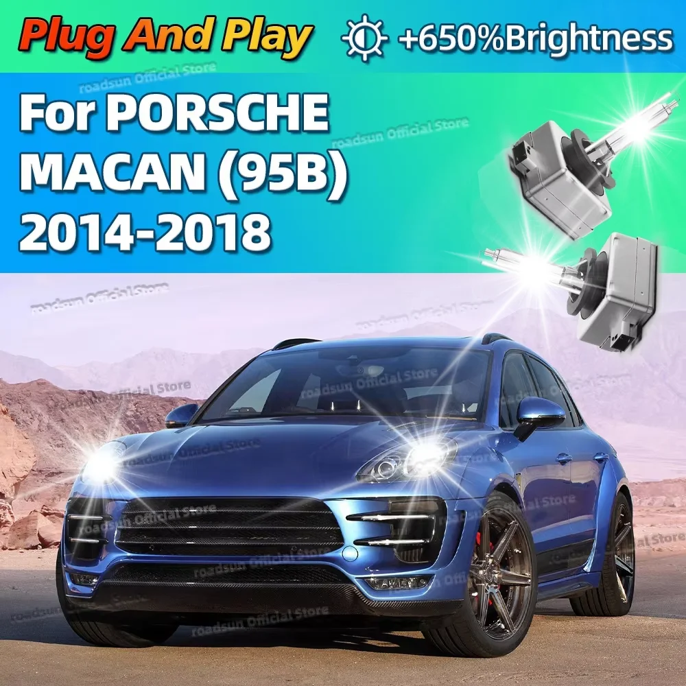 

2PCS 6000K HID Xenon Car Headlight 35W D3S Light Bulb Plug and Play For PORSCHE MACAN 95B 2014 2015 2016 2017 2018