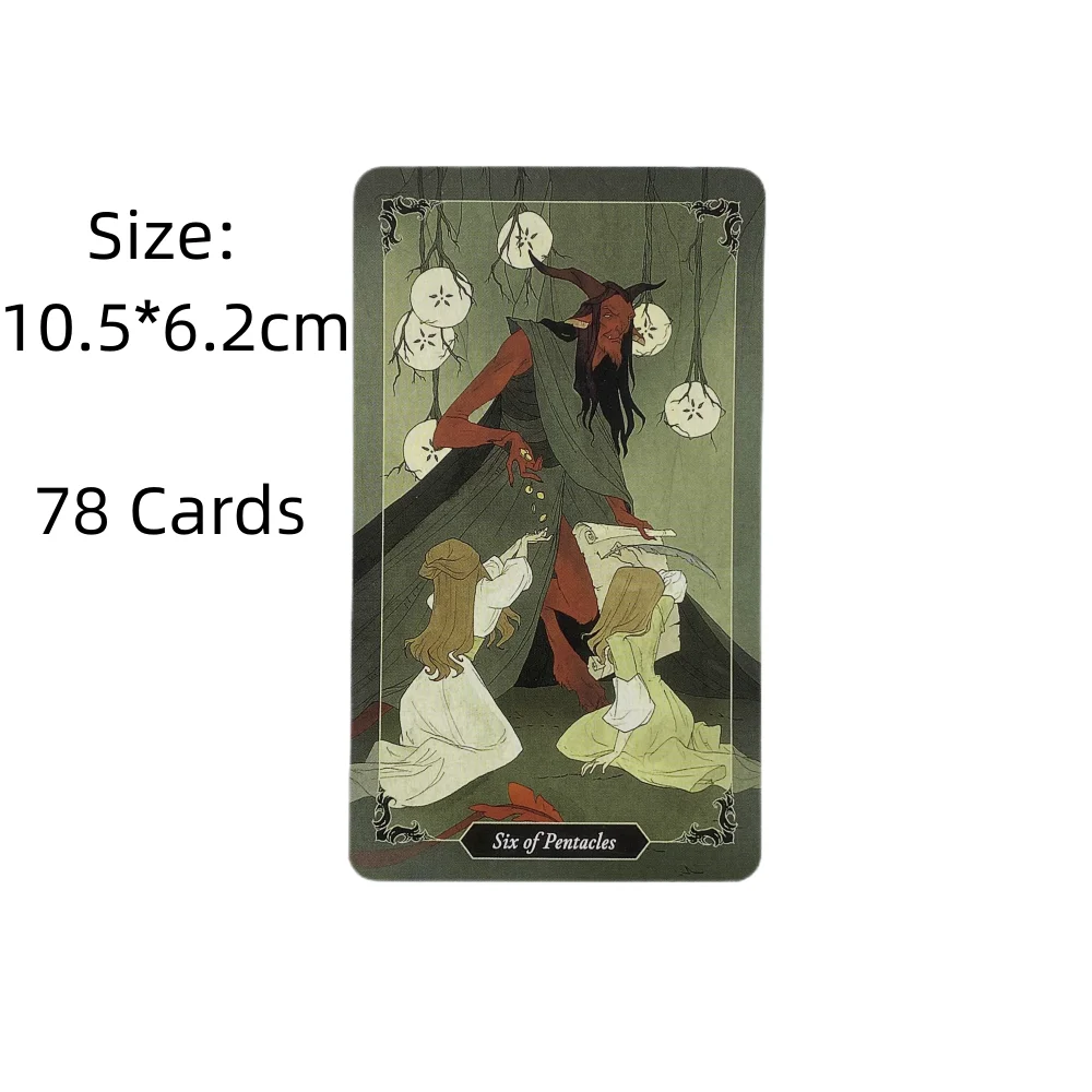 Carte dei tarocchi in legno scuro A 78 Deck Oracle English Visions divinazione Edition Borad Playing Games