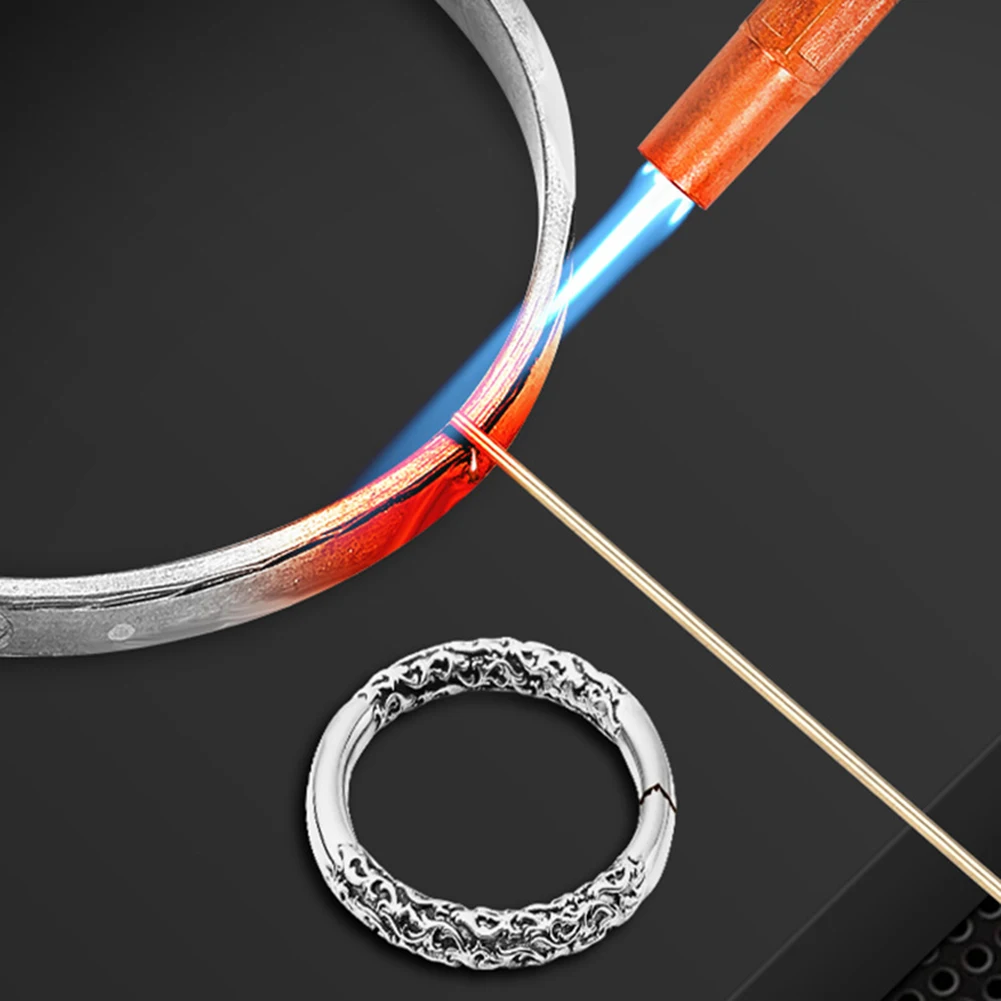 4pcs Gold Soldering Wire Silver Welding Rods for Jewelry Repair Suitable for Metal Welding Diameter 0 5 to 1 5mm Length 50cm
