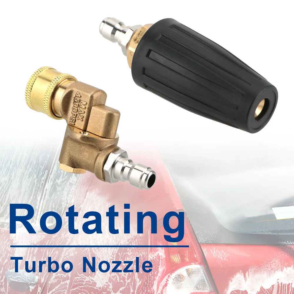 For High Pressure Water Gun Rotary Pivoting Coupler Jet Sprayer For Quick Connector Turbo Nozzles Sprayer