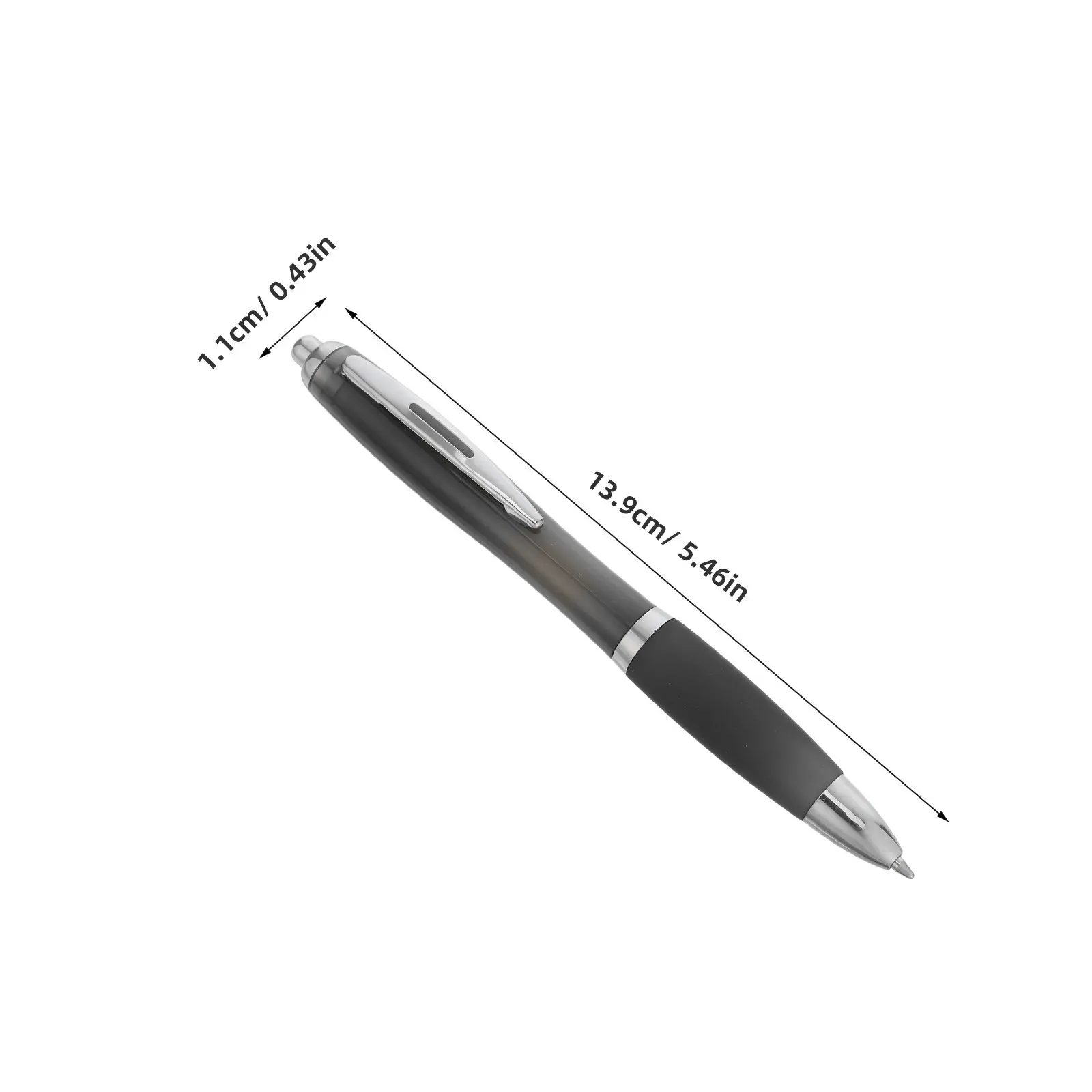 12Pcs Black Ballpoint Pens Retractable Smooth Ink 1.0mm Medium Point Comfortable Grip for Note Taking Journaling Planner School