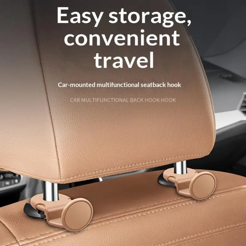 New Sale Car Back Seat Hook Car Interior Organizer Accessories 20KG Heavy Duty For Grocery Bag Car Headrest Hanger