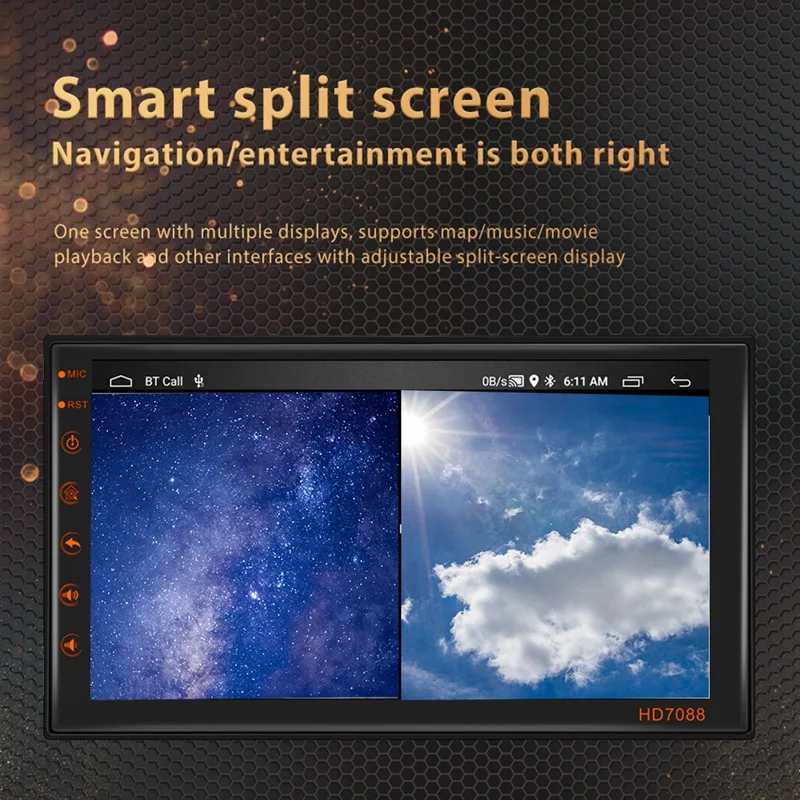 Android 11 Navigation 2+16G Car Machine Central Control Large Screen Car Navigation Reversing Image All-In-One Machine