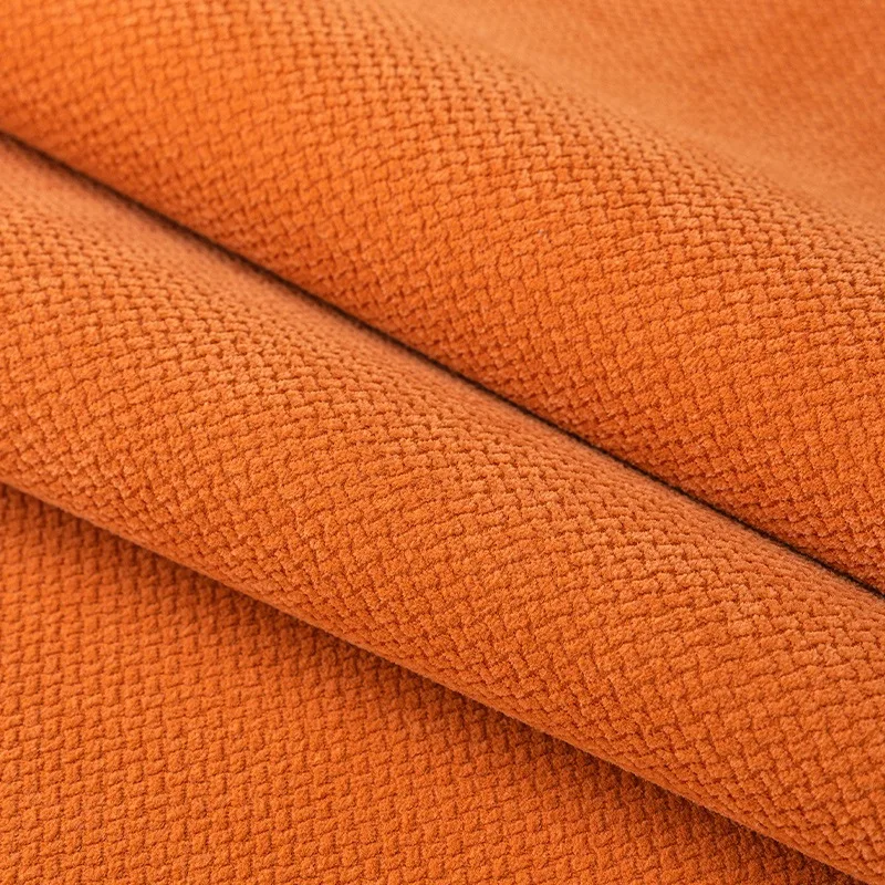 Chenille Orange Real Leather Sofa Cushion Fur Sofa Cover Non-slip and Dustproof Thick Soft Couch Cover Furniture Protector