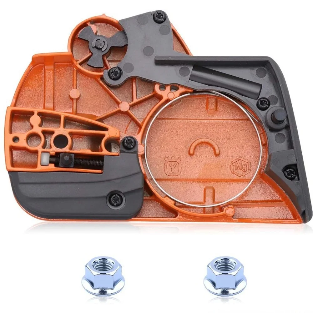 Magnesium Alloy Chainsaw Clutch Cover Kit With Bar Nuts For 435 135 140 440 135E 140E CS2240 Models Chain Brake Replacement