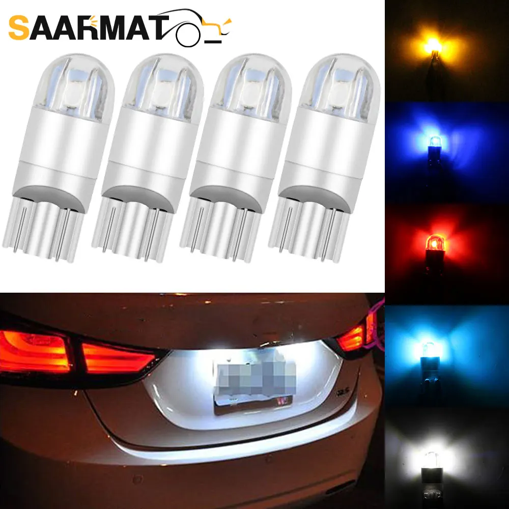 4Pcs Car Interior LED Lamp T10 W5W Parking Light  Signal Bulbs for Hyundai Accent Elantra Ioniq Sonata Kona Azera Santa Fe XL