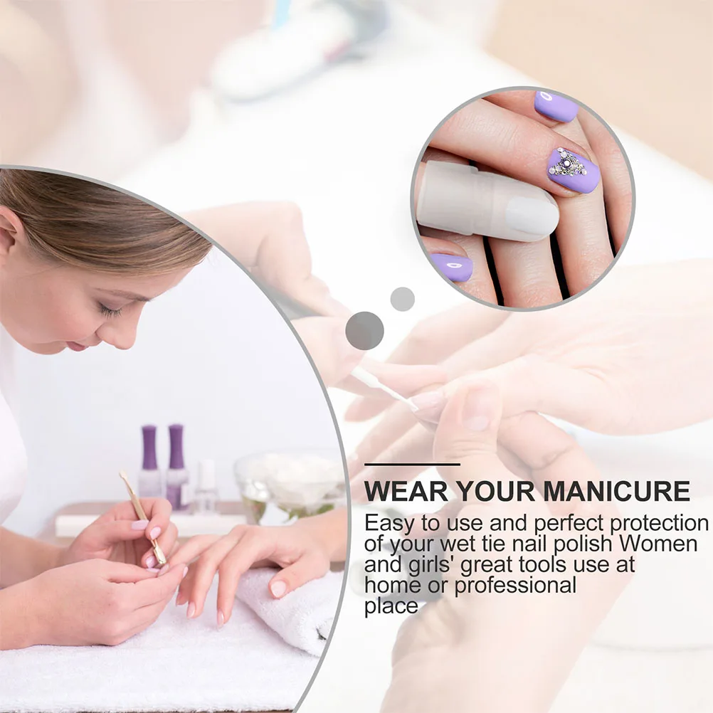 

30pcs Varnish Cover Protector Tips Manicure Supplies Art Diy Tools Protector Salon Removal Tools Varnish Accessories
