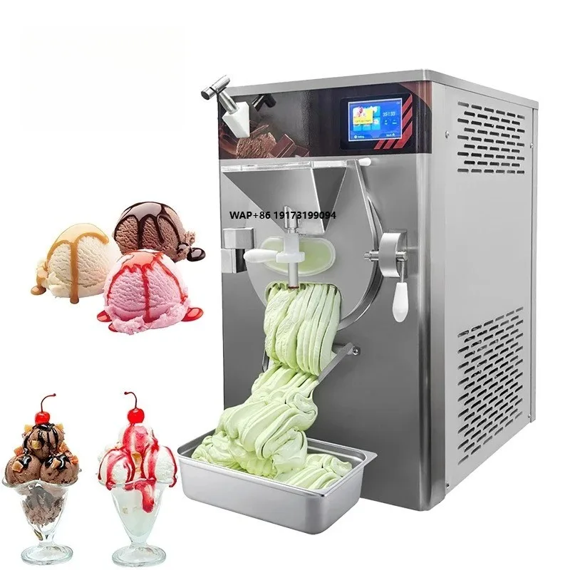 Stainless Steel Gelato Italian Hard Icecream Machine Commercial Slushy and Ice Cream Maker Machine for Sale