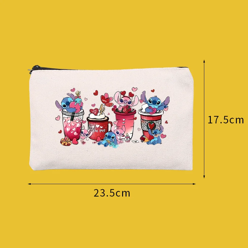 Disney Travel Cosmetic Organizer, Bolsa de Maquiagem, Bolsa De Armazenamento, Bolsa De Perfume, Lilo & Stitch, Mickey, Minnie Mouse, Fêmea, 2024