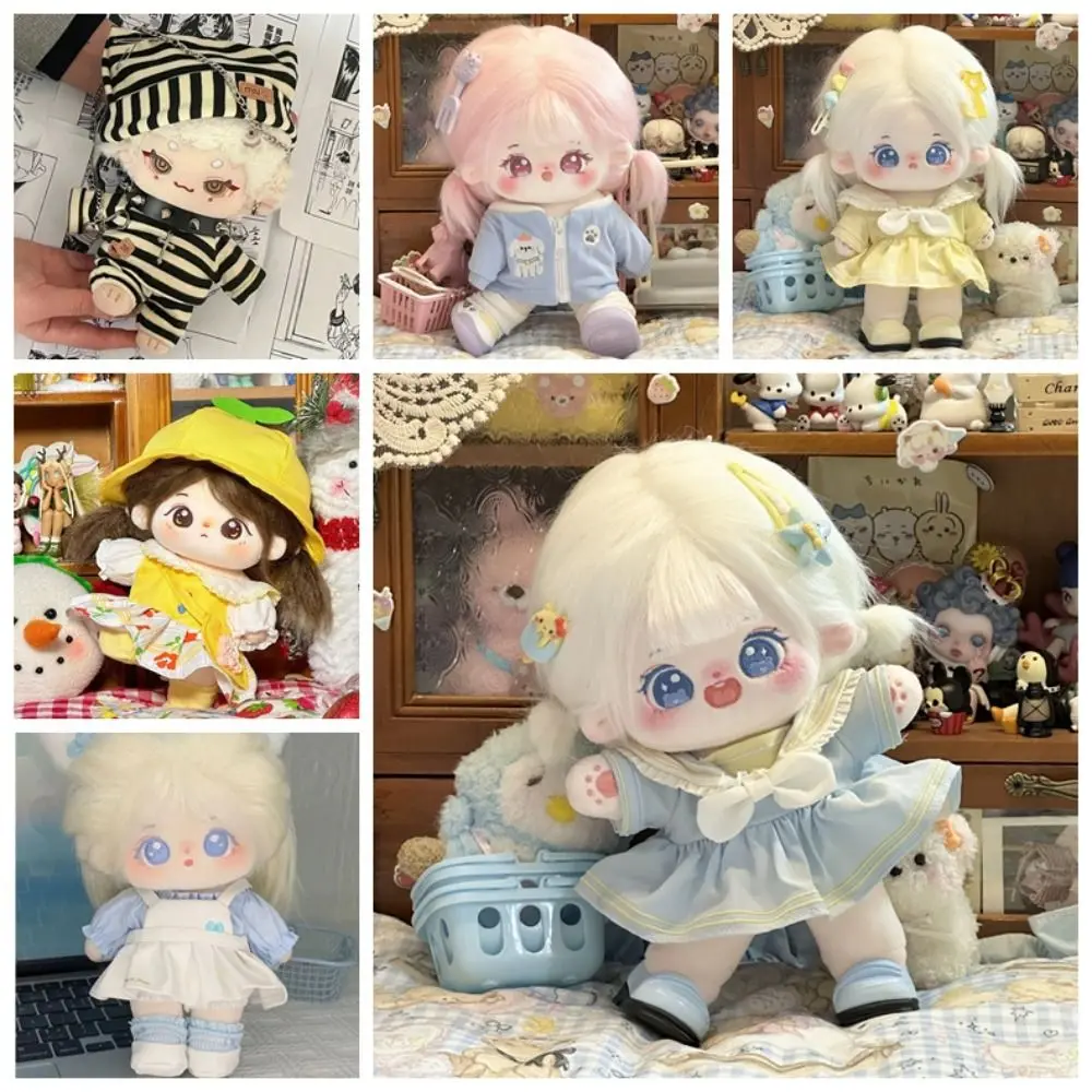 

Photo Props Pretty 20cm Cotton Doll Clothes Cute Fashion Casual Suit High Quality Hoodie for Korea Kpop EXO Dolls Fans