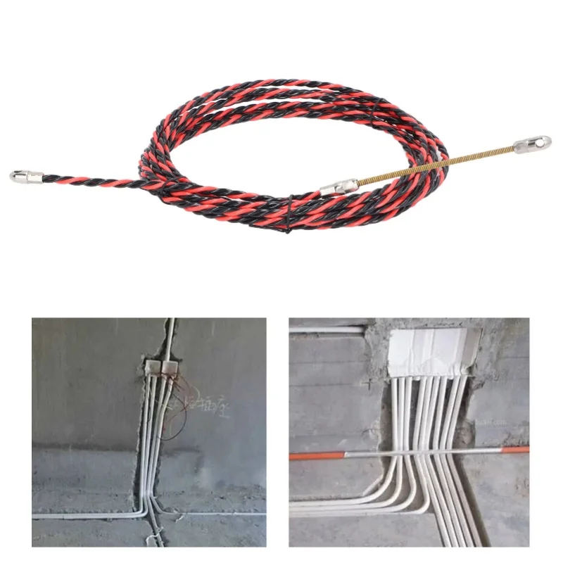 

Электрический пружинный нитевдеватель, рыбная лента, ручной инструмент для снятия кабеля, устройство для нарезания резьбы электрика, 15 м