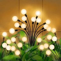 Solar Garden Firefly Lamp Swaying Lights Starburst Landscape Path Waterproof Outdoor Solar Powered Lawn Pathway Yard Patio