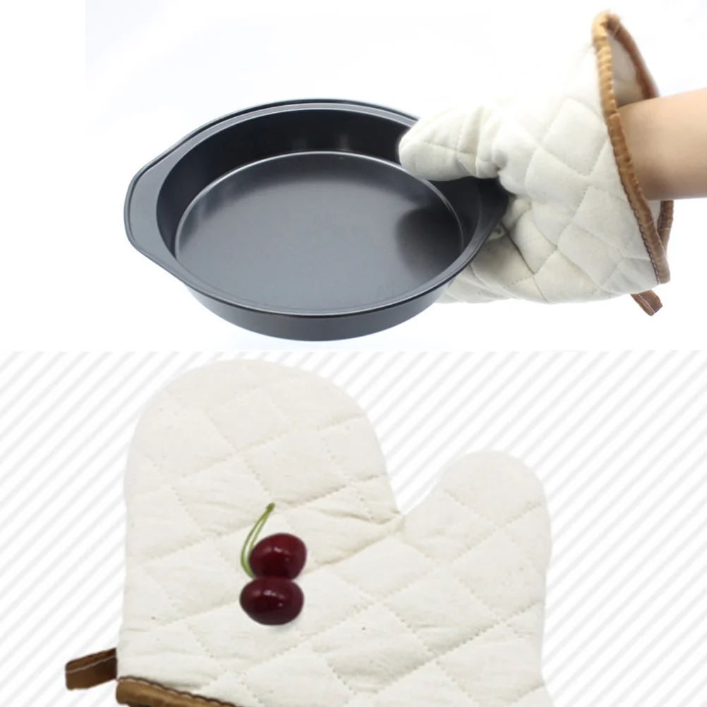 

2pcs Oven Gloves Heat Resistant Kitchen Microwave Anti-Scald Baking Gloves Premium Comfortable Flexible Insulation For Cooking