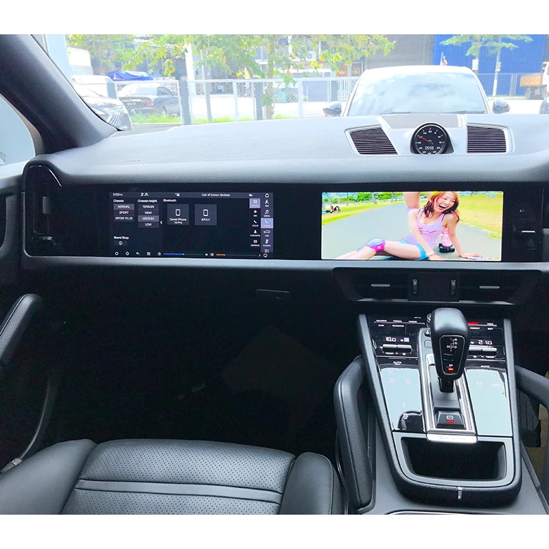 Damei Car Modification Passenger Screen Central Control Upgrade Entertainment Screen For PAG Cayenne 2018-2023 Upgrade 9Y0