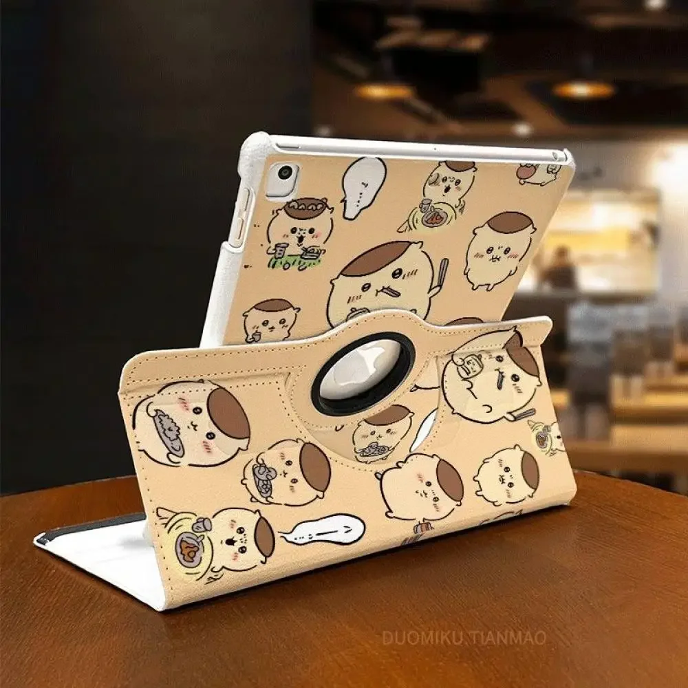 حافظة أنيمي Hachiware Pu Ipad Chiikawa Usagi Kawaii كارتونية لجهاز Ipad Pro2024 11 Air5 6 غطاء مضاد للسقوط هدية مهرجان الفتيات اللطيفة